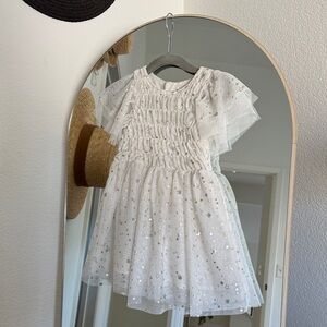 Cat & Jack White Starry Formal Dress